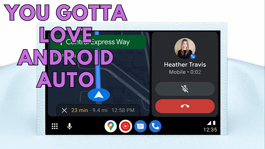 Android Auto dashboard screen