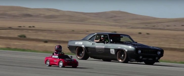 5-Year-Old Girl Drives First Standing Half-Mile in Her Power Wheels Corvette