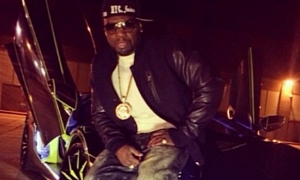50 Cent Is All About Team Salamone's Tron Aventador