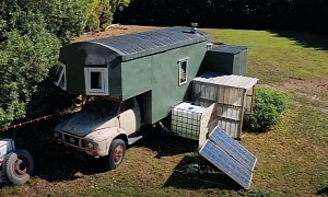 $500 Bedford Truck Conversion Is a Very Cool, Self-Sufficient Tiny Home