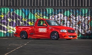 500-HP Toyota 2JZ-Swapped Ford F-150 SVT Lightning Is One Hoonigan Supply Truck