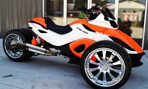 500mm Hotrod Wide Tire Kits for Can-Am Spyder Are Truly Extreme
