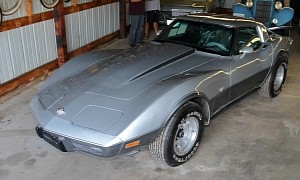 5.4-Mile Silver Anniversary 'Vette Sat 44 Years in a Private Collection, Looks Like a Toy