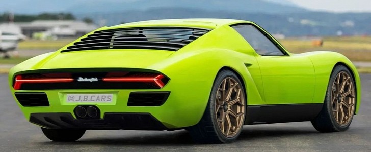 Lamborghini Miura becomes a virtual restomod in the same vein as Lambo's Countach LPI 800-4