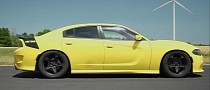 5.7 Charger HEMI Daytona Shows American Pride and Might on the Drag Strip Against Hyundai