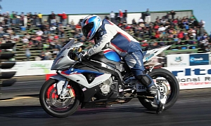 57 y.o. South African Pilot Rides BMW S1000RR to Major Drag Victory