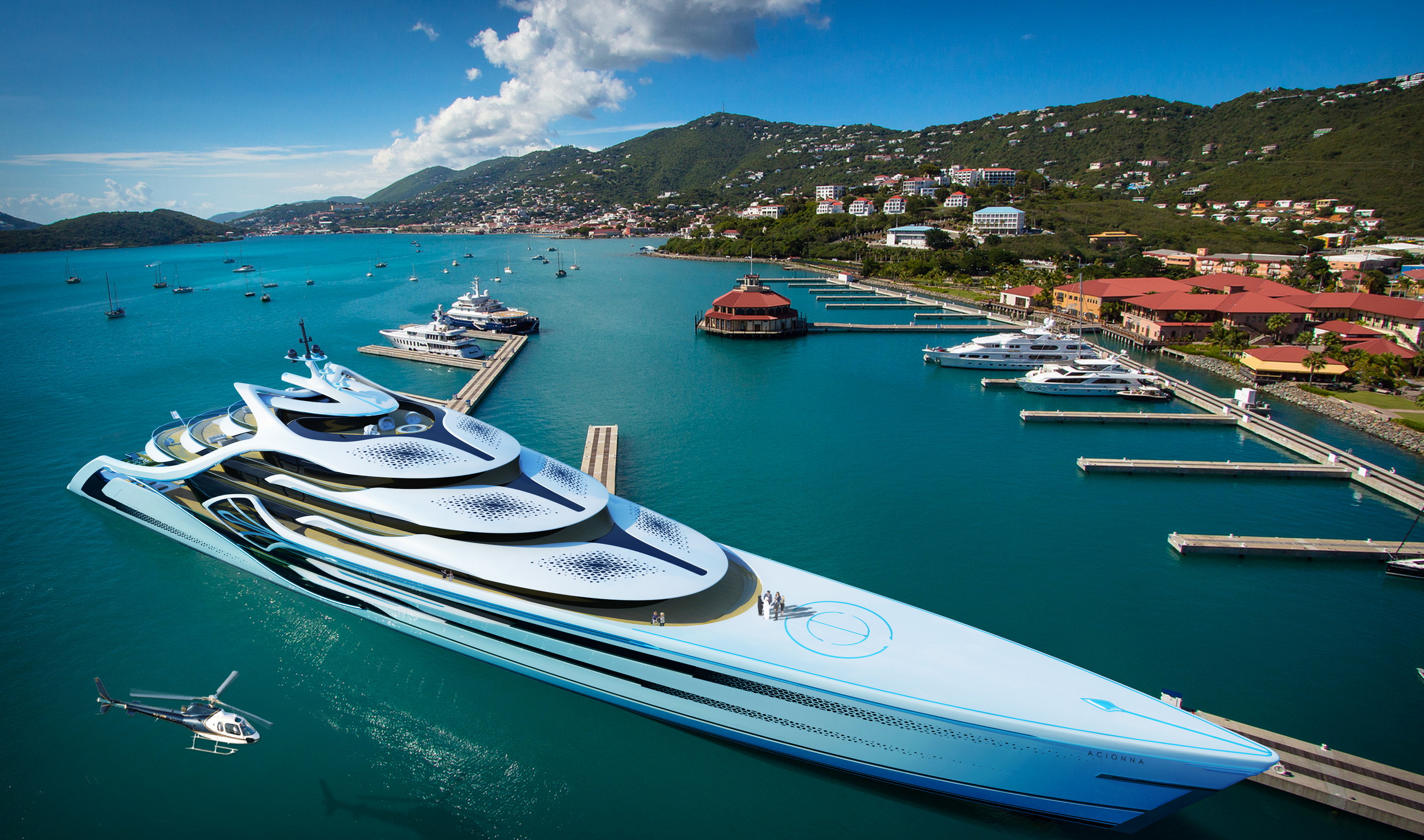how do mega yachts get fresh water