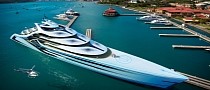 574-foot Acionna Mega-Yacht Dwarfs Ports, Towns, and Will Be Hydrogen-Powered