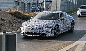 590 HP Audi e-tron GT Production Prototype Looks Like a Widebody Monster