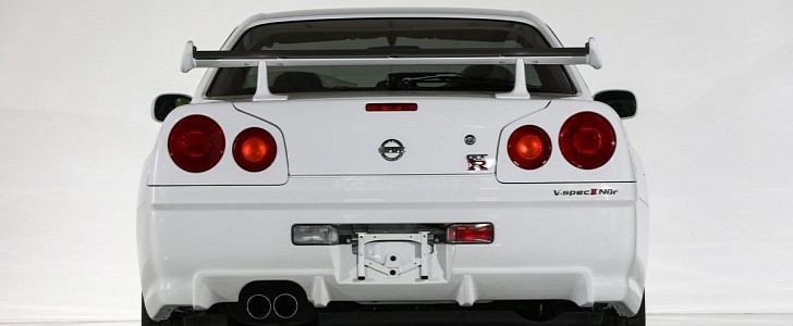 The 6 Mile Nissan Skyline R34 V Spec Ii Nur Is Auctioned And Is A Real Time Capsule Autobala