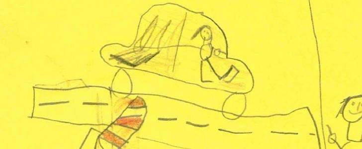 Children's drawing are part of police investigation to catch rogue driver