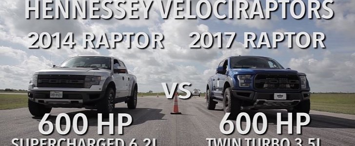 600 HP 2017 Raptor Drag Races 600 HP 2014 Raptor