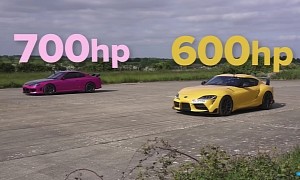 600-HP Supra Drags 700-HP Old JDM, Manual Gearbox Is Not a Clever Race Trick