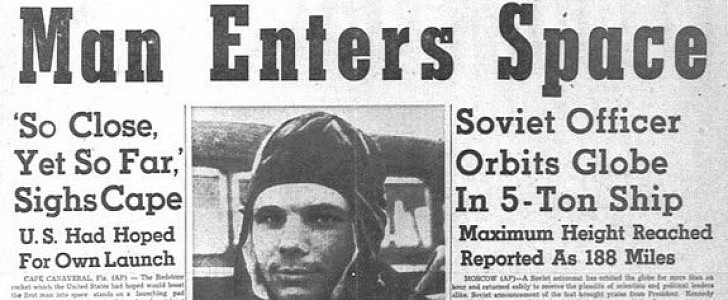 On April 12, Yuri Gagarin became the first person to fly in space