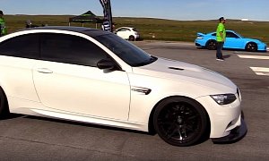 625 HP Supercharged E92 BMW M3 Drag Races Heavily Tuned 997 Porsche 911 Turbo S