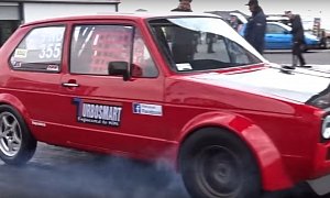 650 HP Mk1 Volkswagen Golf Does Amazing 9s 1/4-Mile Run, Sets FWD UK Record