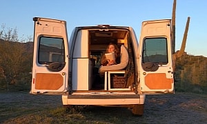 $6K Micro Camper Van Proves You Don't Need a Fortune To Build a Snug Tiny Home on Wheels
