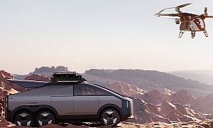 6x6 Van Is the Perfect Mothership for a Flying Passenger Car, China to Launch Both in 2025