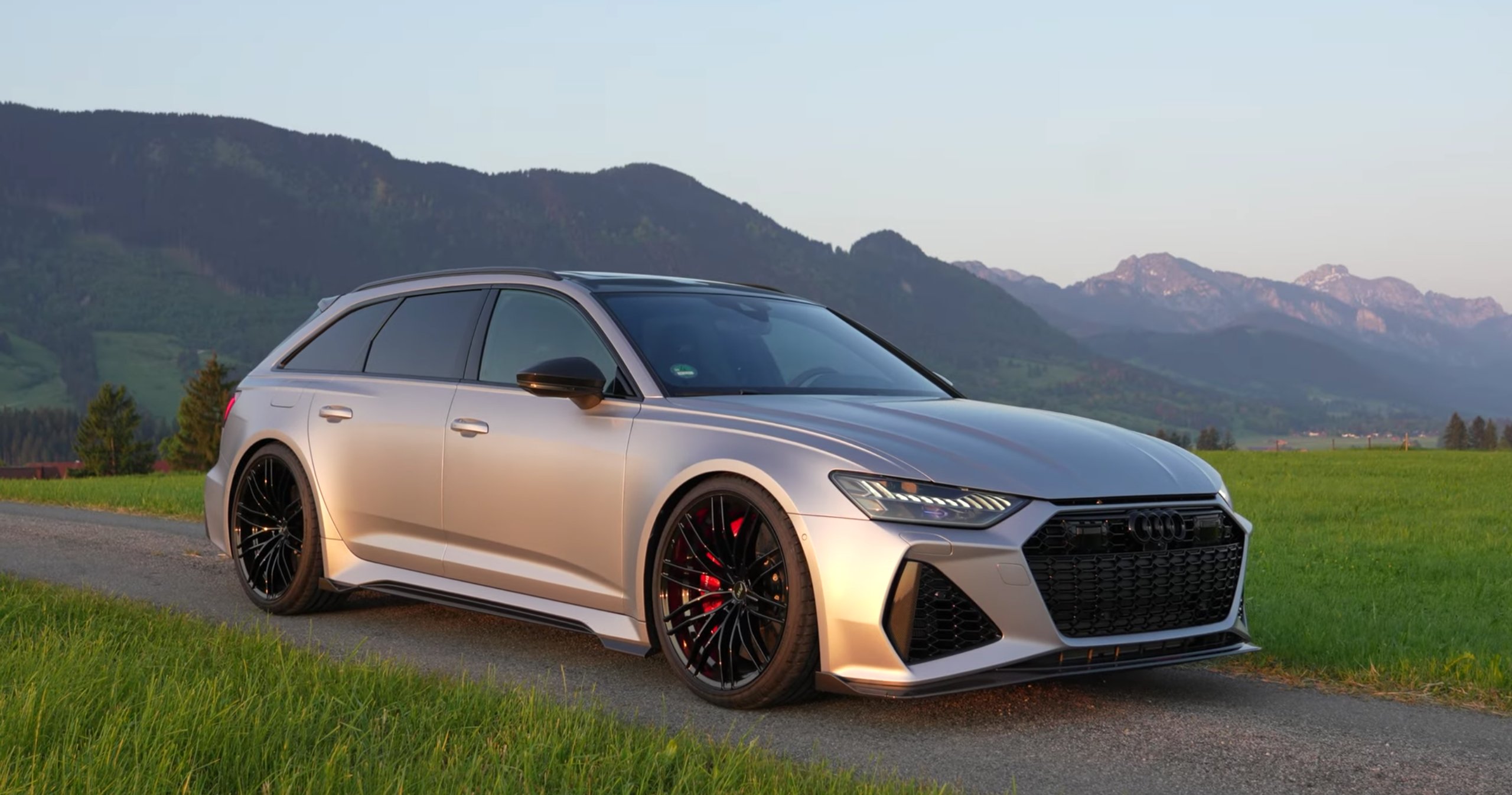 This 700-HP 2023 ABT Audi RS6-S Avant in Florett Silver Matte Is a