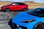 $70,000 Tesla Model Y Is About as Fast as the C8 Corvette, Drag Race Shows