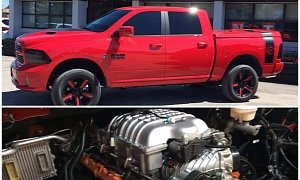 707 HP Hellcat-Powered 2016 Ram 1500 Built in Canada Becomes "The Ramcat"