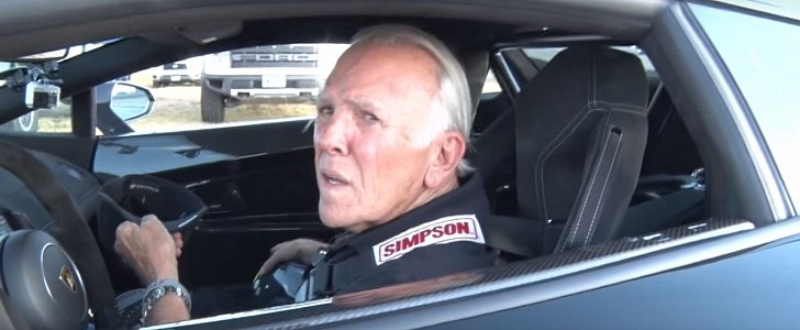 71-Year-Old Does 215 MPH in 2,200 HP Twin-Turbo Lamborghini