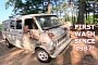 1972 Ford Econoline Camper Van Gets First Wash in 36 Years, Reveals New Layer of Paint