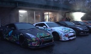 7,200 HP Nissan GT-R Pack Shares an Engine Warm-Up Moment