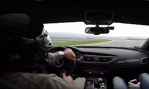 730 HP ABT Audi RS6-R Drifting on the Track Is a Performance Driving Lesson