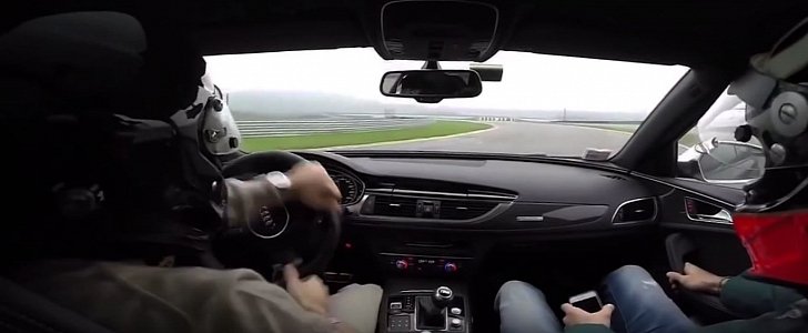 730 ABT Audi RS6-R Drifting on the Track