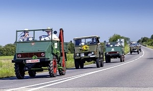 75 Unimog Trucks Made Their Way Through Gaggenau, for Milestone Anniversary
