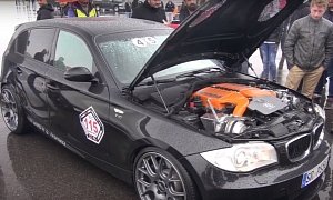 750 HP BMW 150i Mixes M5 V10 with G-Power Bi-Compressor Kit, Goes Drag Racing