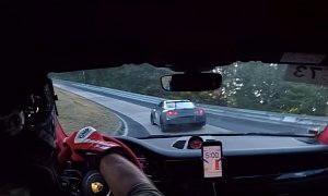 750 HP Nissan GT-R Runs from Porsche 911 GT2 RS on Nurburgring, Gets Banned