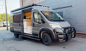 $75K Camper Van Enables Comfortable Off-Griding, Features a Massive King-Size Bed