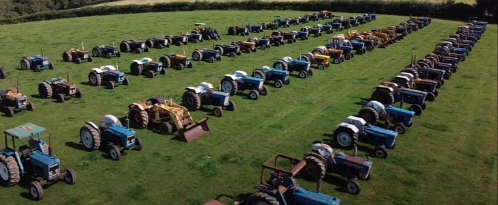 Biggest Collection of Ford Vintage Tractors in the U.K.