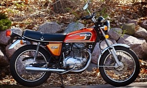 7K-Mile 1974 Honda CB360G Is Nearly Impeccable, Aftermarket Exhaust Replaces Stock Pipe