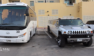 8-Wheeler Hummer Limo Is As Long as a Bus