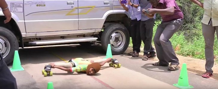 8-Year-Old Boy Can Skate Under 53 Cars Backwards 