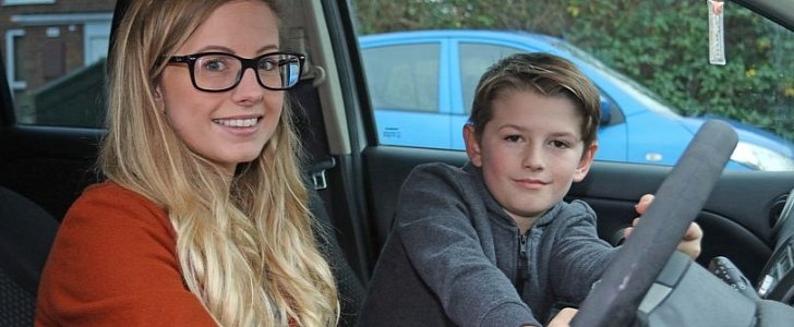 Lauren Smith's 8-year-old son steered their car to safety when she blacked out while doing 65mph