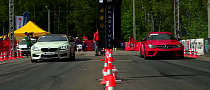 800 HP BMW M6 Drag Races 700 HP Mercedes C63 AMG and Stock Audi S6