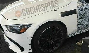 800 HP Mercedes-AMG GT 73 Spotted at Gas Stop, Aims at Panamera Turbo S E-Hybrid