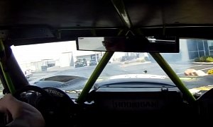 800 HP Trophy Truck Drifts on the Streets of Las Vegas, BJ Baldwin at the Wheel
