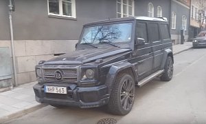850 HP Brabus G63 with Studded Tires Shows Up in Stockholm as Gentle Giant