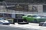 850 HP Challenger Hellcat vs 700 HP Supercharged Corvette Drag Race Gets Intense