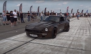 850-HP Datsun 240Z with Widebody Kit Isn't Your Average Z-Car, Goes Drag Racing