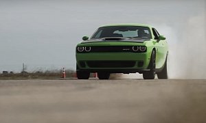 Updated: 850 HP Hennessey Dodge Challenger Hellcat Burns Rubber like a Pro