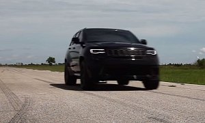 850 HP Jeep Grand Cherokee Trackhawk with Hennessey Exhaust Sounds Explosive