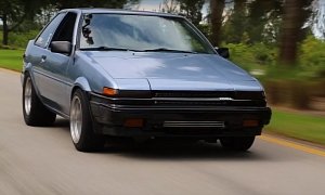 880 WHP Toyota AE86 with Turbo Honda S2000 Engine Unleashes 9,500 RPM Hell
