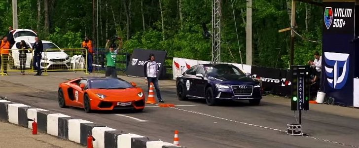 Audi RS7 vs Lamborghini Aventador
