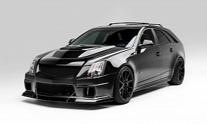 900 HP Cadillac CTS-V Wagon Looks Like Something Bruce Wayne Would Drive Through Gotham